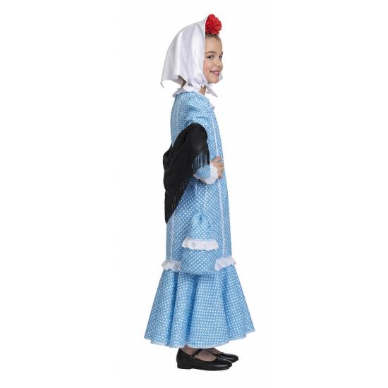 Disfraz Chulapa Azul Niña