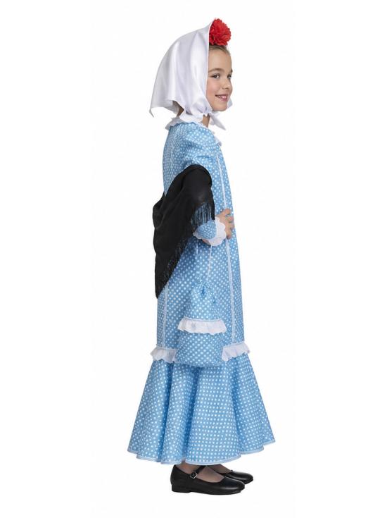 Disfraz Chulapa Azul Niña