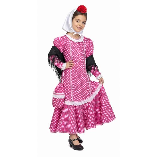 Disfraz Chulapa Rosa Infantil | San Isidro