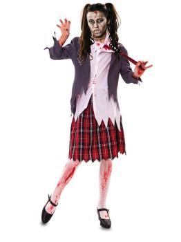 Disfraz Colegiala Zombie Económico adulta
