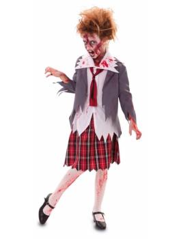 Disfraz Colegiala Zombie.niña