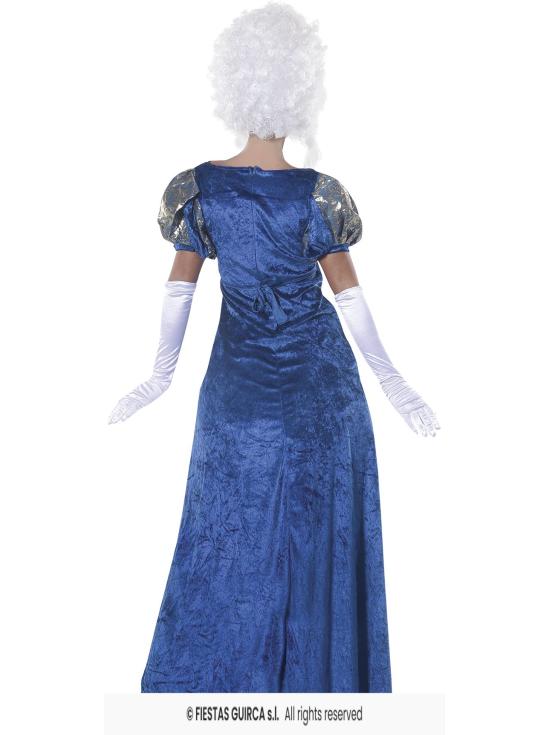 Disfraz Cortesana Azul Época.