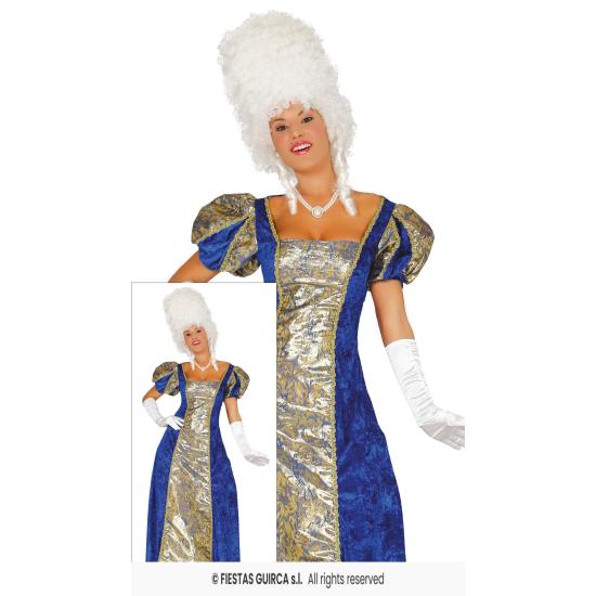 Disfraz Cortesana Azul Época.