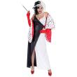 Disfraz Cruella de Vil 101 Dálmatas Lujo  adulta