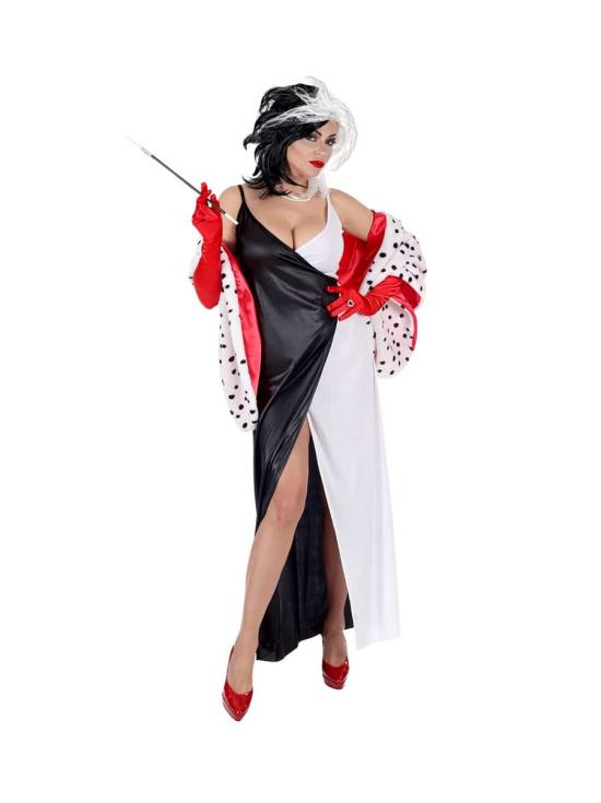 Disfraz Cruella de Vil 101 Dálmatas Lujo  adulta