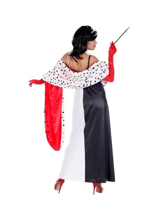 Disfraz Cruella de Vil 101 Dálmatas Lujo  adulta