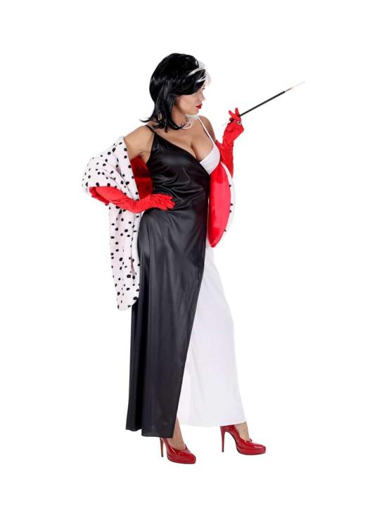 Disfraz Cruella de Vil 101 Dálmatas Lujo  adulta