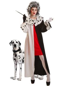 Disfraz Cruella de Vil 101 Dálmatas para adulta