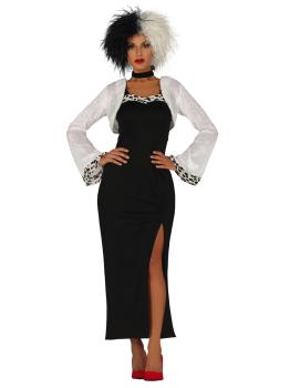 Disfraz Cruella de Vil 101 Dálmatas para chica