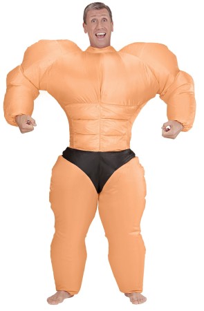 Disfraz Culturista Hinchable talla Única.