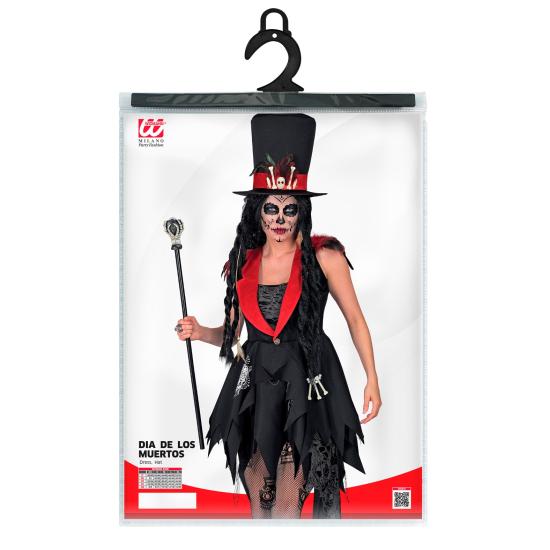 Disfraz “Día de los Muertos” para mujer – vestido y sombrero