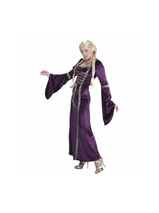 Disfraz  Dama Medieval Morada adultatalla M