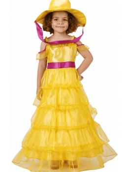 Disfraz Dama Sureña Amarillo.