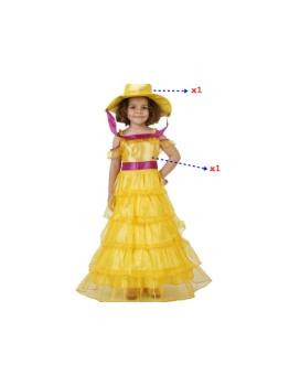 Disfraz Dama Sureña Amarillo.