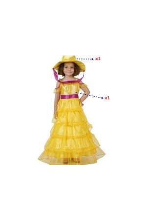 Disfraz Dama Sureña Amarillo.
