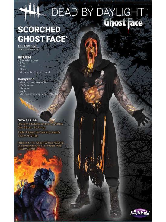 Disfraz de adulto de Dead By Dayligh Scorched GhostFace Oficial
