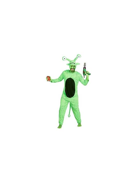 Disfraz de Alien para Hombre Adulto – Extraterrestre Verde con Ojos