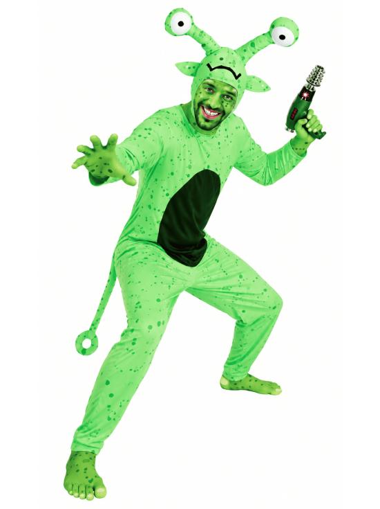 Disfraz de Alien para Hombre Adulto – Extraterrestre Verde con Ojos