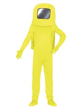 Disfraz de Among Us Amarillo para adultos