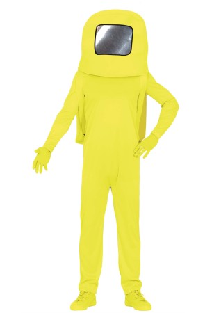 Disfraz de Among Us Amarillo para adultos