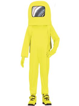 Disfraz de Among Us amarillo para niño
