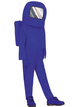 Disfraz de Among Us Azul para niño
