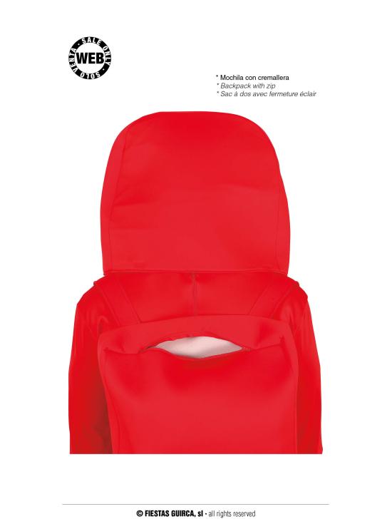 Disfraz de Among Us Rojo para adultos