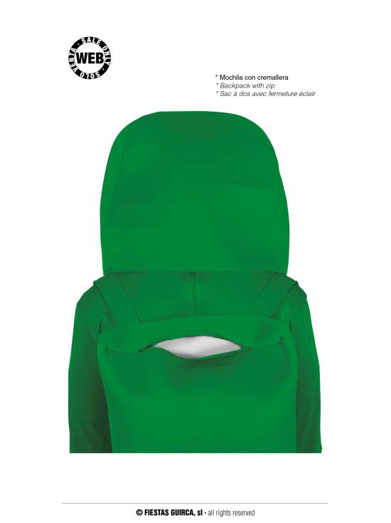 Disfraz de Among Us Verde para adultos