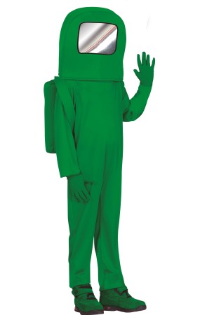 Disfraz de Among Us Verde para niño