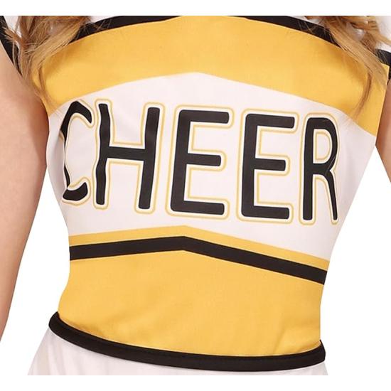Disfraz de Animadora Amarilla para Niña – Cheerleader Infantil