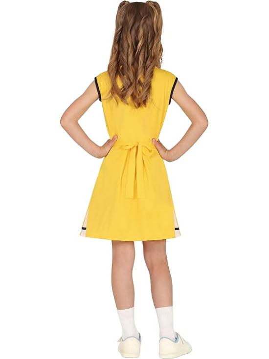 Disfraz de Animadora Amarilla para Niña – Cheerleader Infantil