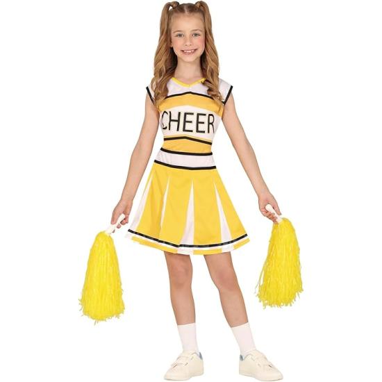 Disfraz de Animadora Amarilla para Niña – Cheerleader Infantil