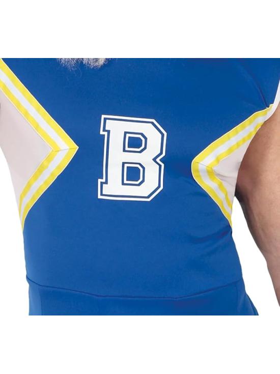Disfraz de Animadora Azul para Hombre – Vestido de Cheerleader Adulto