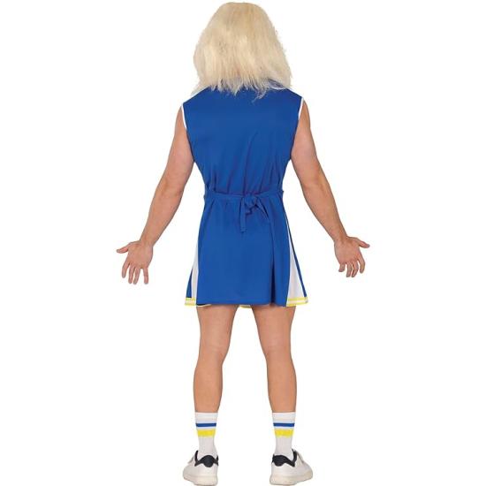 Disfraz de Animadora Azul para Hombre – Vestido de Cheerleader Adulto