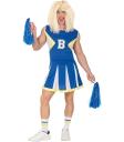 Disfraz de Animadora Azul para Hombre – Vestido de Cheerleader Adulto