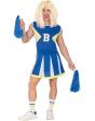 Disfraz de Animadora Azul para Hombre – Vestido de Cheerleader Adulto