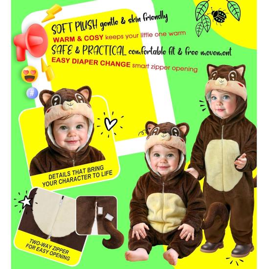 disfraz de ardilla para bebés