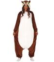 Disfraz de Ardilla Pijama de Peluche para Mujer