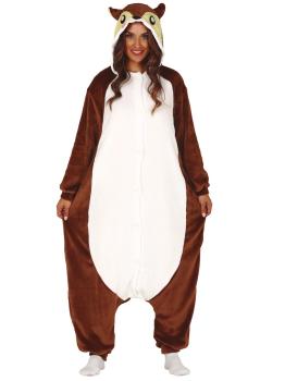 Disfraz de Ardilla Pijama de Peluche para Mujer