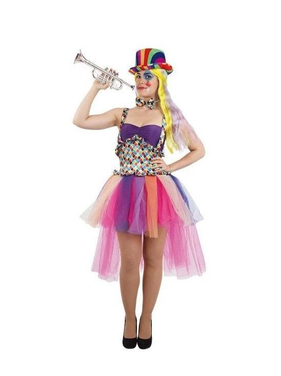 Disfraz de Arlequina Colorida talla Mujer
