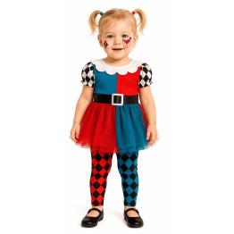 Disfraz de Arlequín Harley Quinn para Bebé