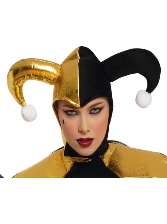 Disfraz de Arlequín Dorado para Mujer