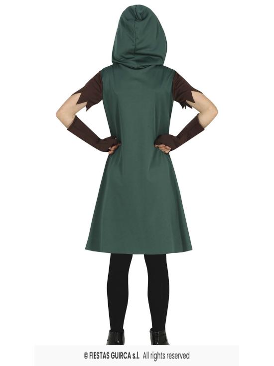 Disfraz de Arquero Verde Niña
