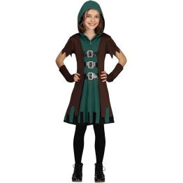 Disfraz de Arquero Verde Niña
