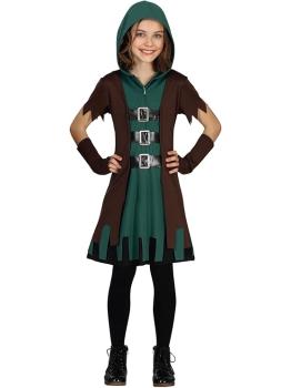 Disfraz de Arquero Verde Niña