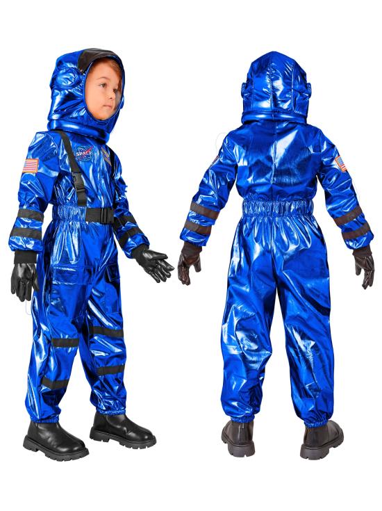 Disfraz de Astronauta Misión Espacial Azul talla infantil unisex