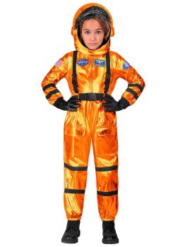 Disfraz de Astronauta Misión Espacial Naranja talla infantil unisex
