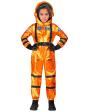 Disfraz de Astronauta Misión Espacial Naranja talla infantil unisex