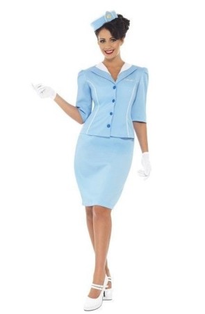 Disfraz de Azafata de Avión Elegante