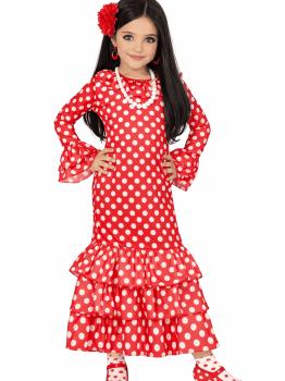 Disfraz de bailarina flamenca española para niña